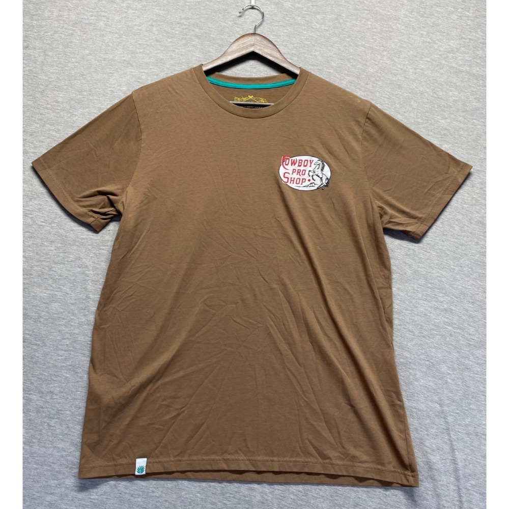 Sendero Provisions Co. T Shirt Mens L Brown Cowboy Pro Shop Logo Everyday Wear